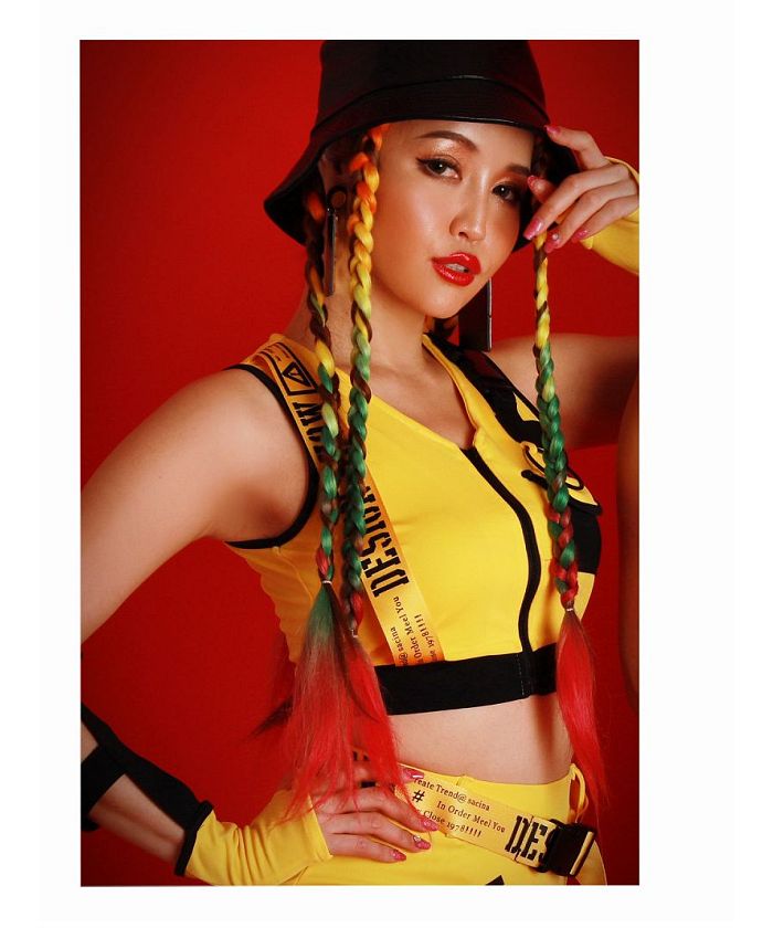 Bombshell setup setup import shorts cosplay buckle logo short sporty costume dance outfit bombshell