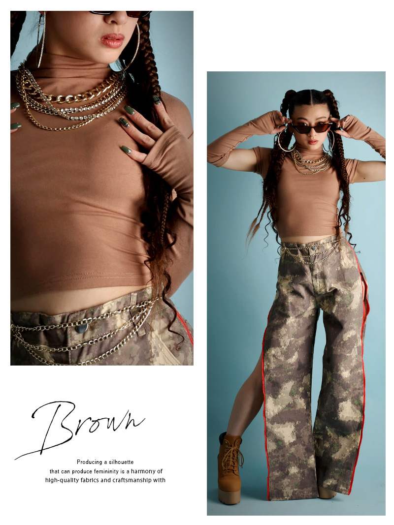 ボムシェル bombshell 長袖カットソー 無地 アームウォーマー付き バックカット 半袖 Tシャツ 背中見せ セクシー カットソー 無地インポート ちびT Bbomb