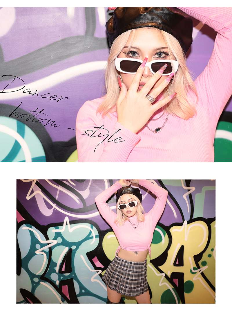 ボムシェル bombshell スカート チェック柄 ミニスカート プリーツ 制服 韓国ファッション LAガール 海外インポート ボトムス 学生 スカート Bbomb