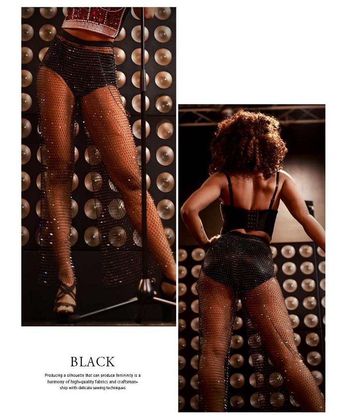 ボムシェル bombshell ボトムス ラインストーン メッシュ シースルー ワイドパンツ キラキラ ステージ衣装 インポート 海外 ビジュー 透け感 bombshell