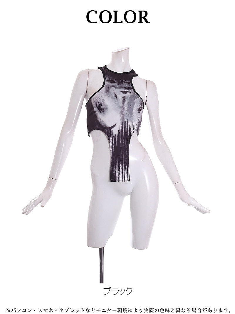 ボムシェル bombshell キャミソール・タンクトップ 転写 ステージ衣装 おっぱい ノースリーブ カットソー タンクトップ Sexy ストリート カッコイイ 裸 Bbomb