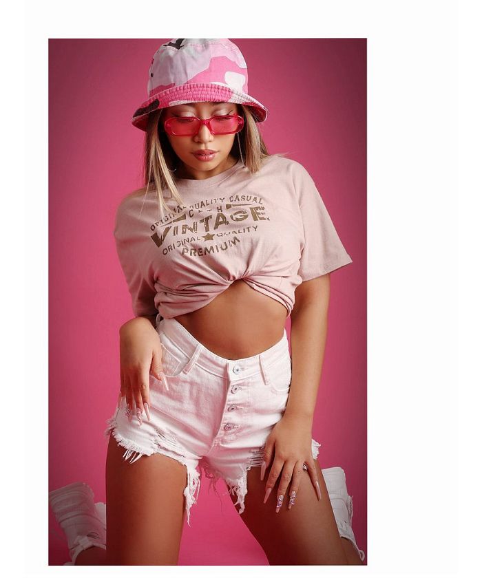 Bombshell short-sleeve T-shirt short-sleeve T-shirt crack logo vintage lesson wear dancer crew neck casual 100% cotton Bbomb