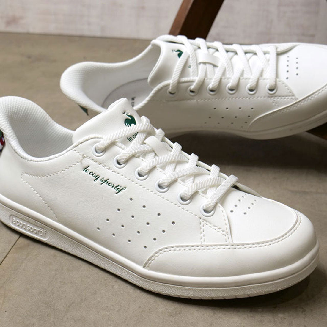 le coq sportif LA ROLAND SI WHGR white/green [LU5SSN22UZ]