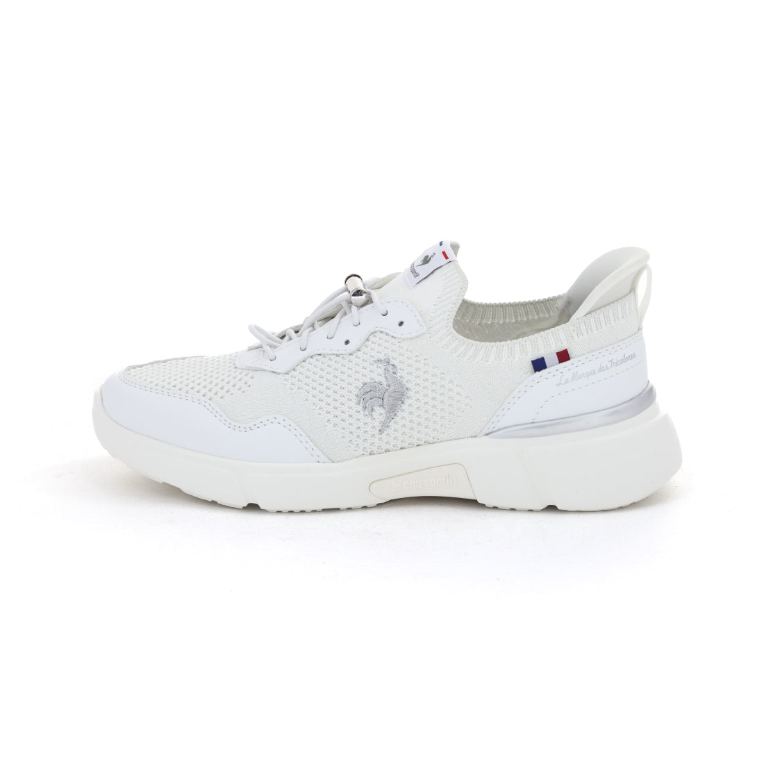 ルコックスポルティフ le coq sportif レディース スニーカー LCS ロワール QL3XJC01BK 幅広 3E 軽い 撥水 ハンズフリー 歩きやすい カジュアル （ホワイト） ホワイト