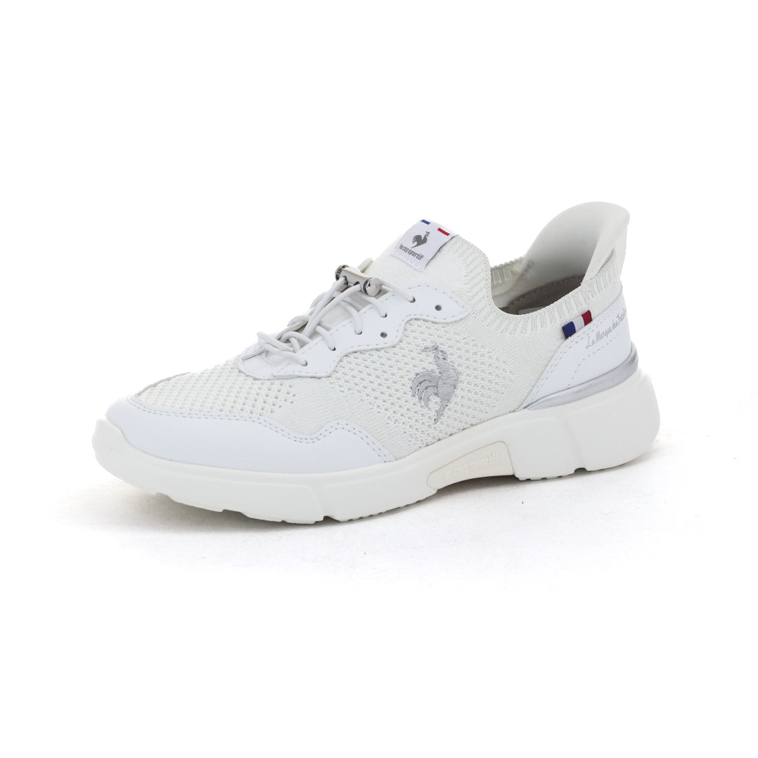ルコックスポルティフ le coq sportif レディース スニーカー LCS ロワール QL3XJC01BK 幅広 3E 軽い 撥水 ハンズフリー 歩きやすい カジュアル （ホワイト） ホワイト