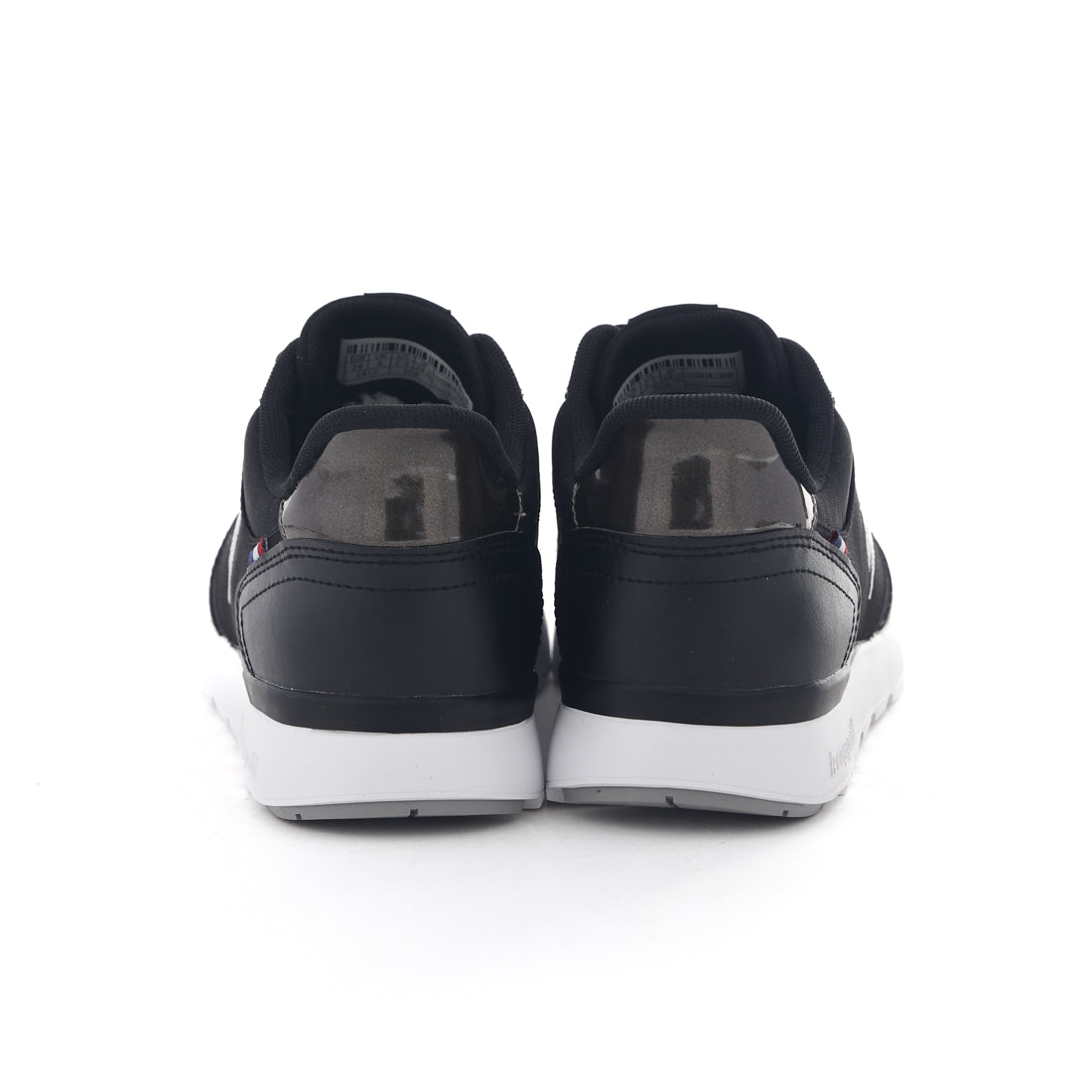 ルコックスポルティフ le coq sportif レディース スニーカー スリッポン LA セーヌ LM SI LU5SSN24LZ ハンズフリー 3E 幅広 軽い 歩きやすい （ブラック/ホワイト） ブラック/ホワイト
