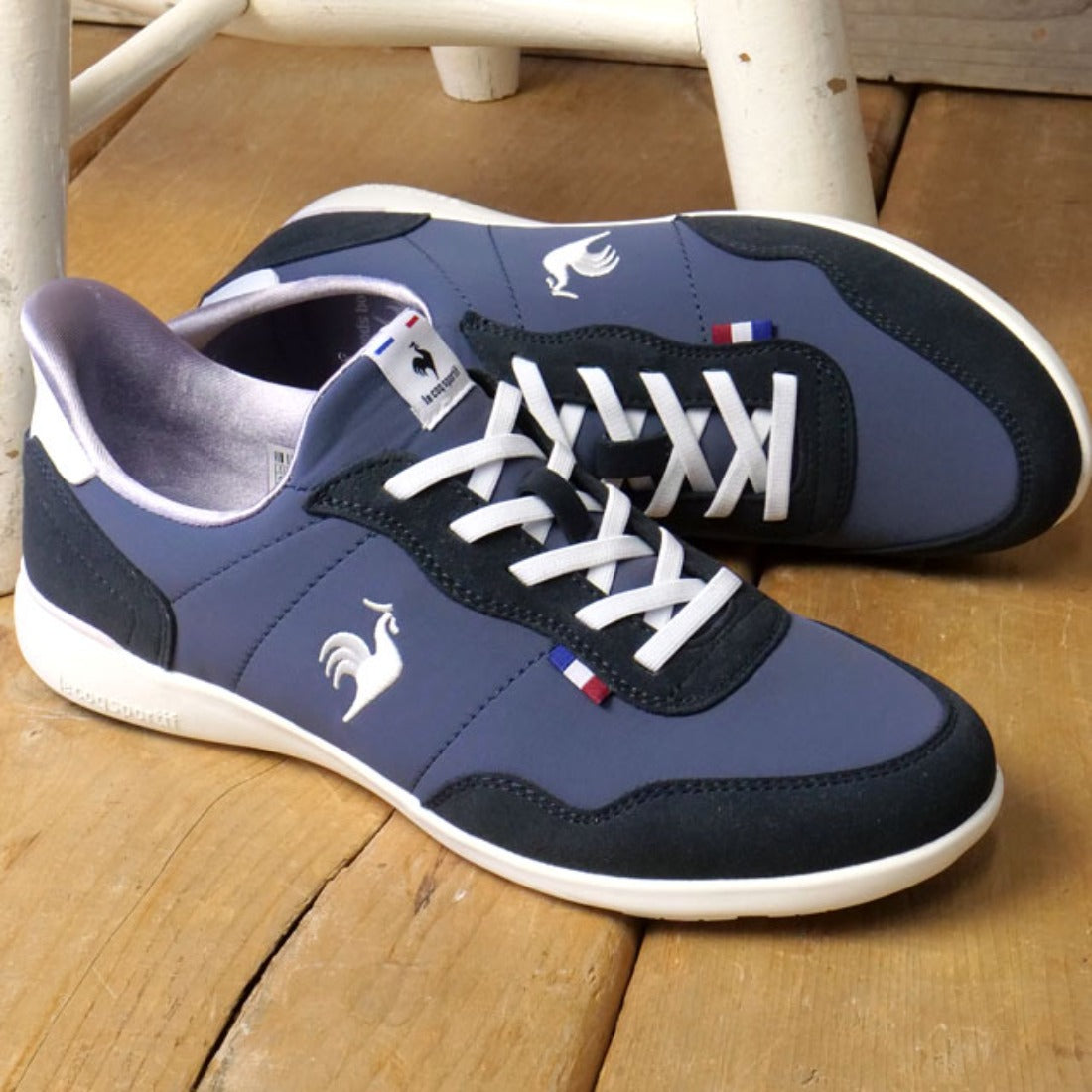 ルコックスポルティフ le coq sportif LCS SEGUR III WIDE SI NVWH ネイビー/ホワイト [LU6SSN18LZ] （ネイビー/ホワイト） ネイビー/ホワイト
