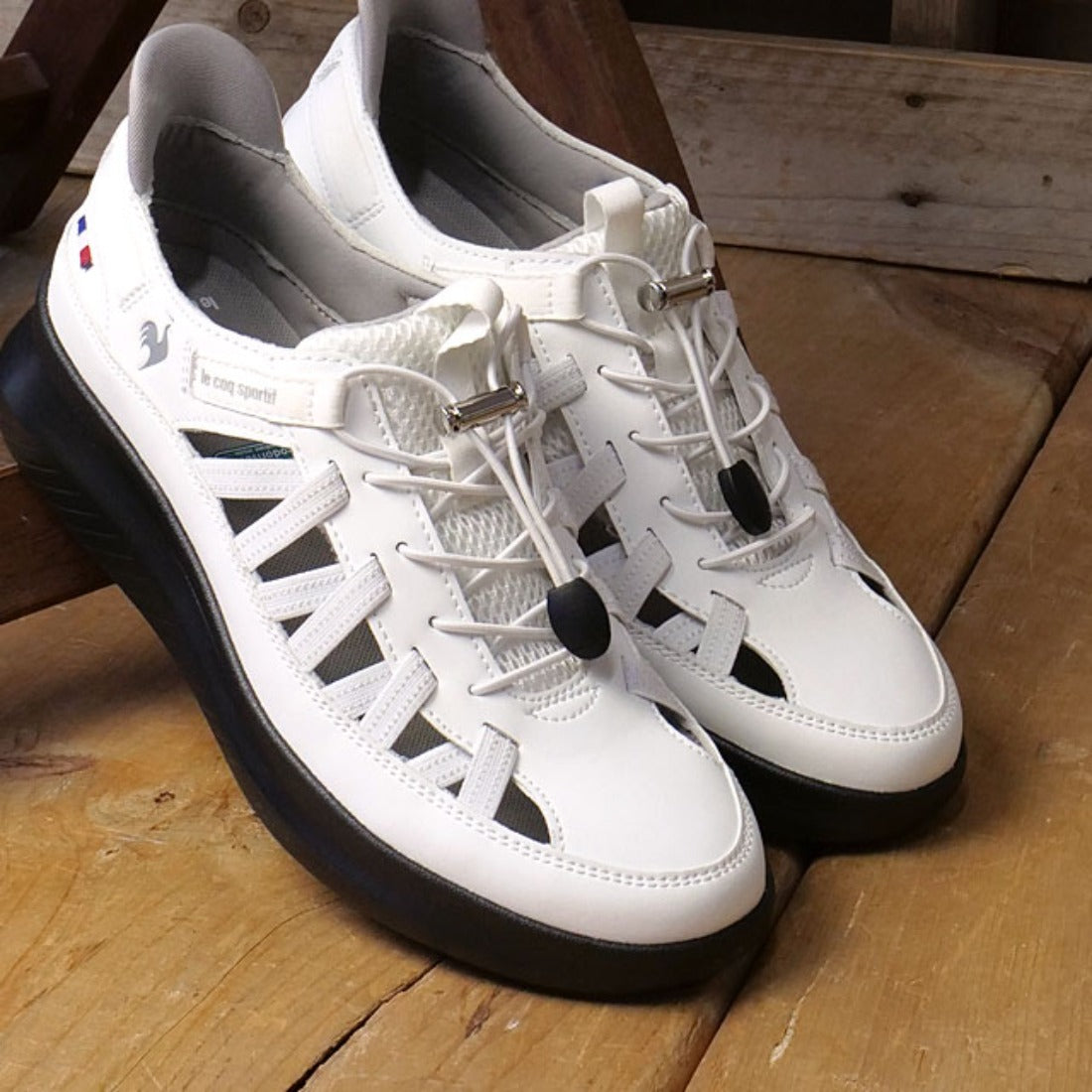 ルコックスポルティフ le coq sportif LCS MARNE SS SI WHSL ホワイト/シルバー [LU6SSN25LZ] （ホワイト/シルバー） ホワイト/シルバー