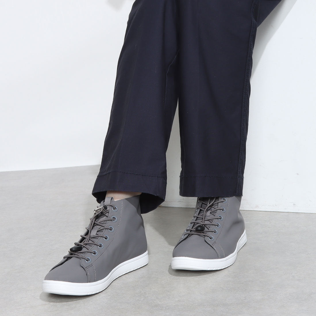 le coq sportif Women's Rain Boots High Cut LA Alma MIDⅡT+R
