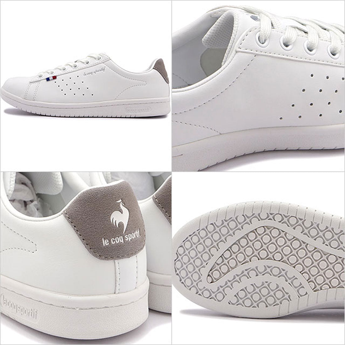Lucox Portif le coq sportif le cortif la roland sl白色/灰色[QL1VJC02WG SS23]