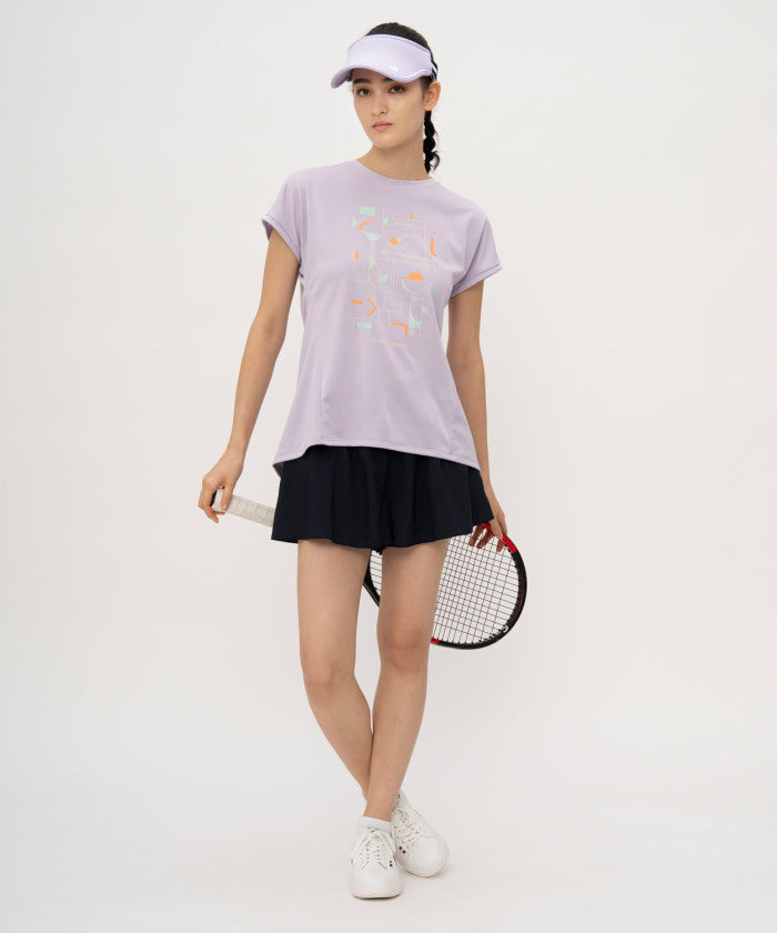 ルコックスポルティフ le coq sportif ルコックスポルティフ le coq sportif テニス テニス レディース 汗染み軽減プラクティスシャツ  QTWXJA06 （PP パープル） PP パープル