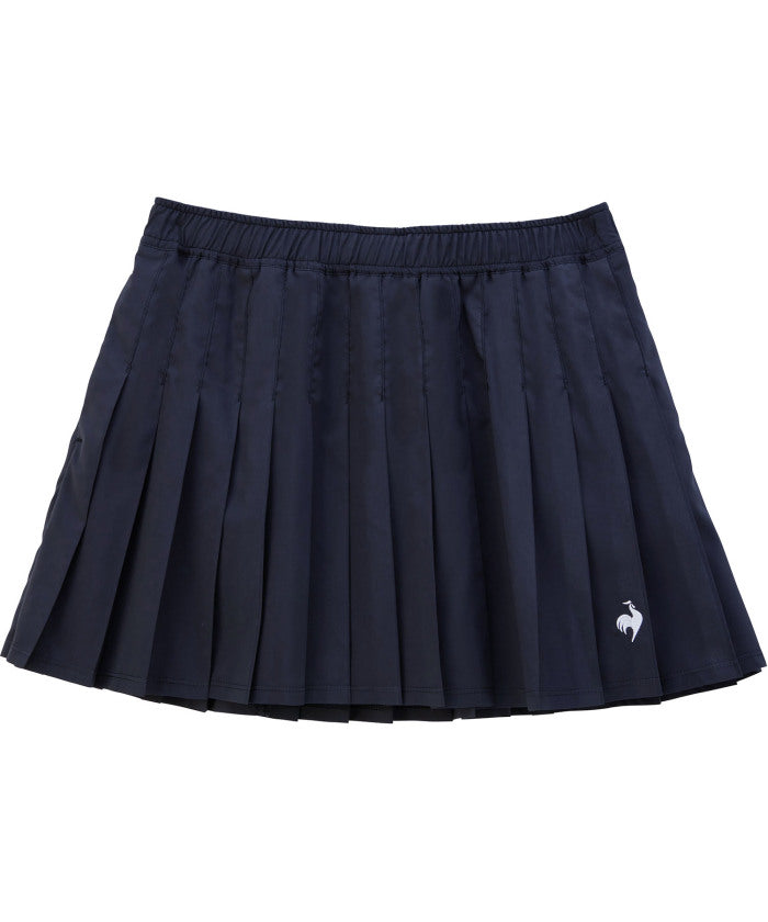 ルコックスポルティフ le coq sportif ルコックスポルティフ le coq sportif テニス プリーツゲームスコート レディース JTA公認 テニスウェア UVカット 左右ポケット 部 （NV ネイビー） NV ネイビー