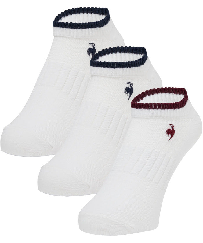 ルコックスポルティフ le coq sportif ルコックスポルティフ le coq sportif 3P ソックス   ショート丈   LT5FSO30U （WH00 ホワイト） WH00 ホワイト