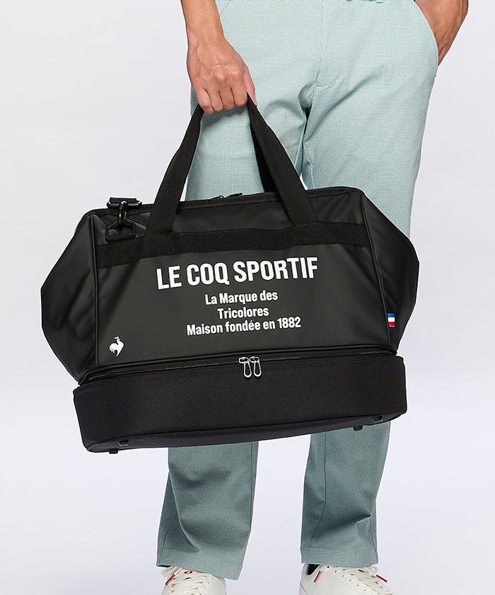 ルコックスポルティフ ゴルフ le coq sportif golf 二層式ボストンバッグ 約46×36×25,(BK00)ブラック
