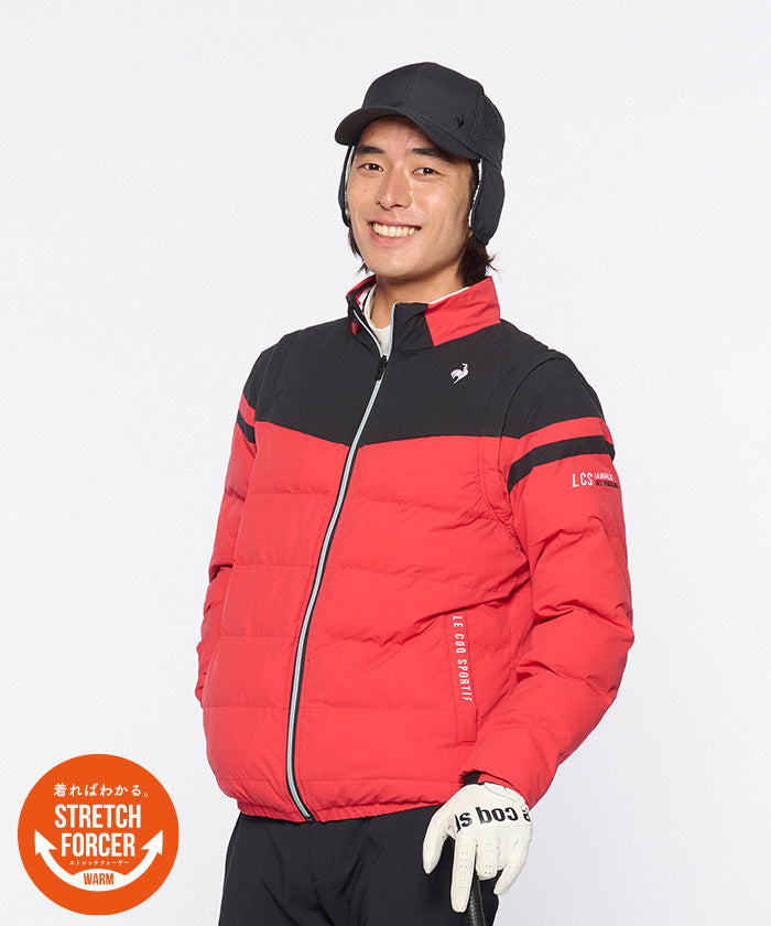 le coq sportif golf 【Stretch Forcer】 Mid-layer Heat Navi 2WAY Blouson