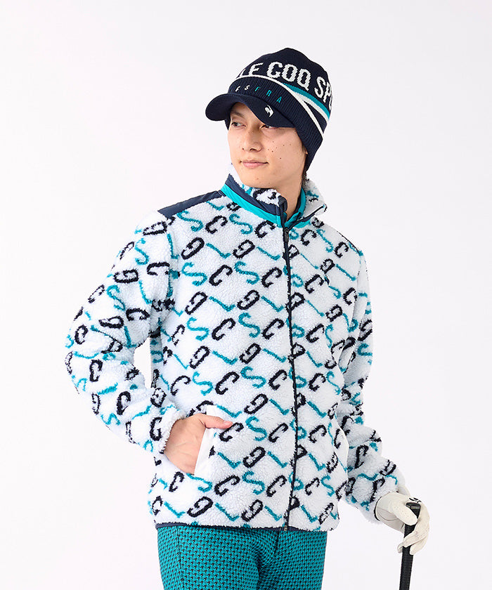 le coq sportif golf Logo Jacquard Boa Blouson