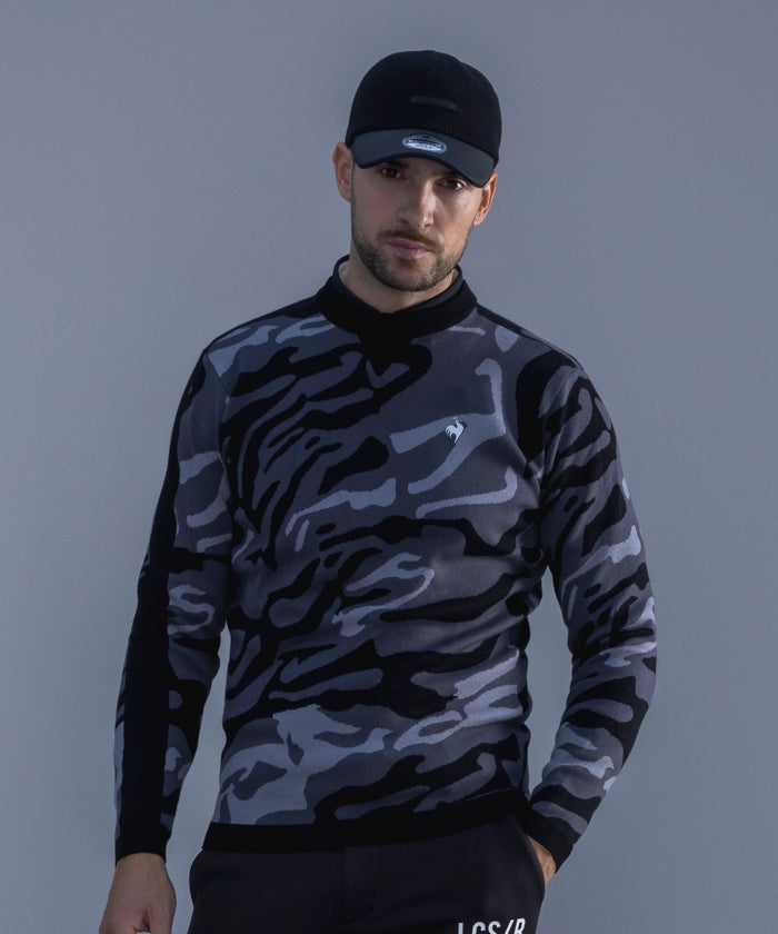 le coq sportif golf Marble Jacquard Sweater 【RIJOUME】