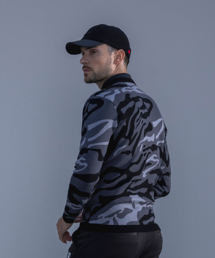 le coq sportif golf Marble Jacquard Sweater 【RIJOUME】