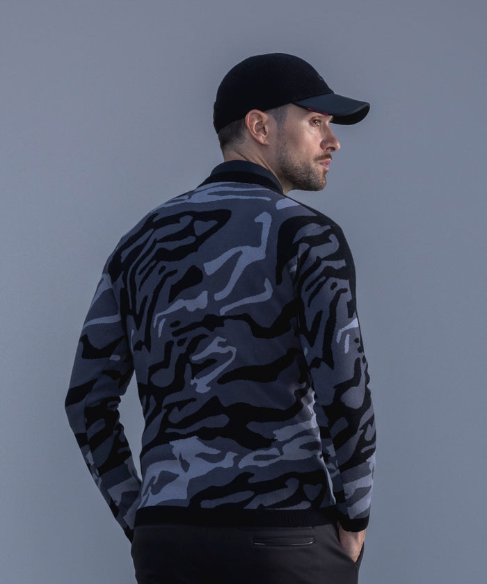 le coq sportif golf Marble Jacquard Sweater 【RIJOUME】