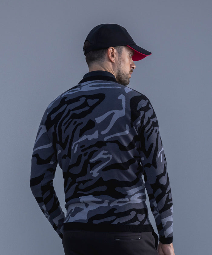 le coq sportif golf Marble Jacquard Sweater 【RIJOUME】
