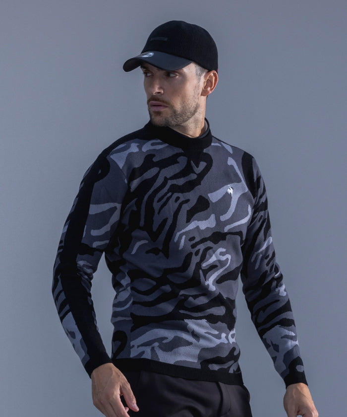 le coq sportif golf Marble Jacquard Sweater 【RIJOUME】