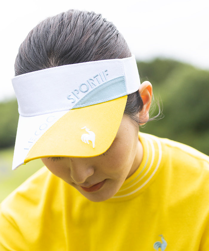 le coq sportif golf 【Ikeda Elaiza wearing】 season motif switch visor