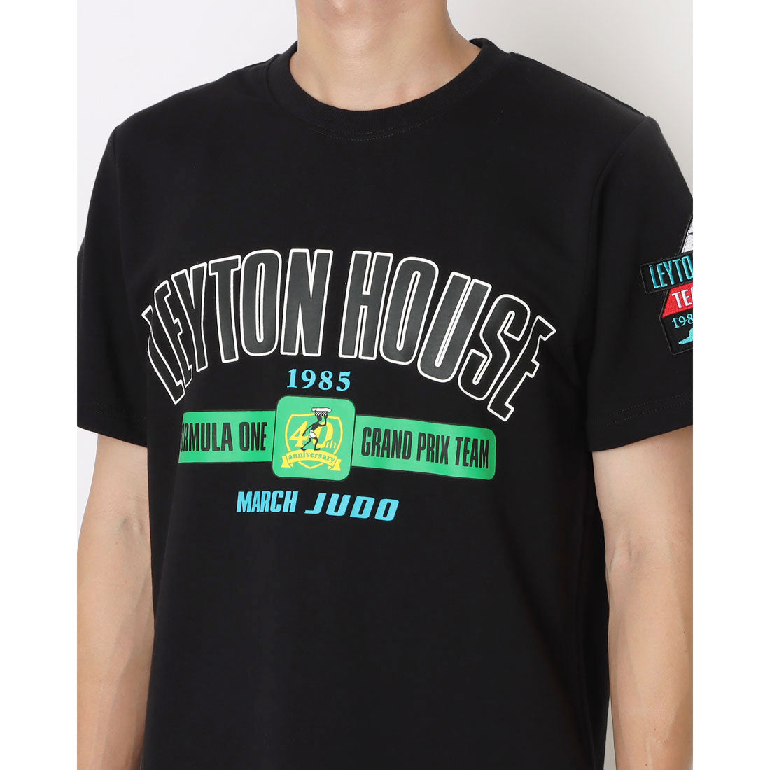 レイトンハウス LEYTON HOUSE LEYTON HOUSE レイトンハウス アニバーサリーモデル メンズ 半袖 Tシャツ （ブラック） ブラック