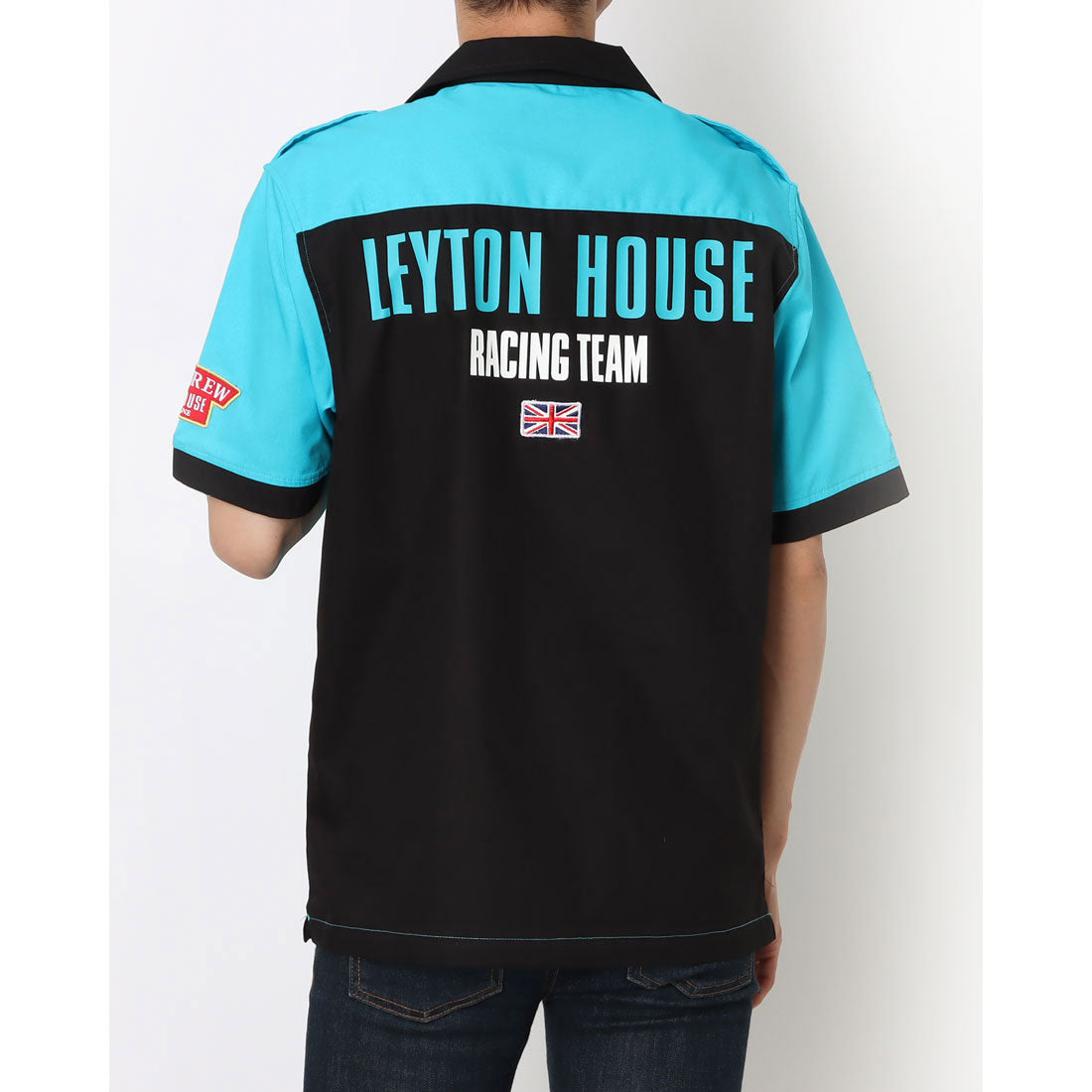 レイトンハウス LEYTON HOUSE LEYTON HOUSE レイトンハウス アニバーサリーモデル メンズ 半袖 ピットシャツ ワーク （01レイトンブルー） 01レイトンブルー