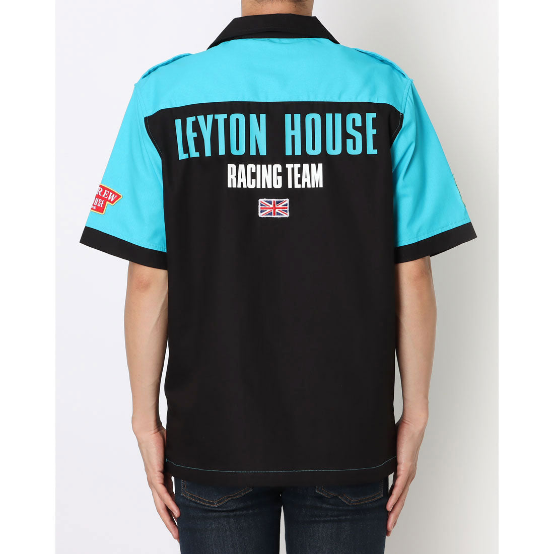 レイトンハウス LEYTON HOUSE LEYTON HOUSE レイトンハウス アニバーサリーモデル メンズ 半袖 ピットシャツ ワーク （01レイトンブルー） 01レイトンブルー