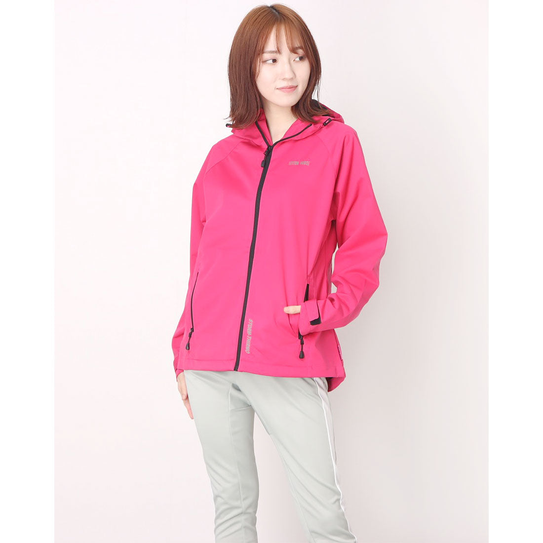 レイトンハウス LEYTON HOUSE LEYTON HOUSE レディース防風ジャケット,PINK×BLACK