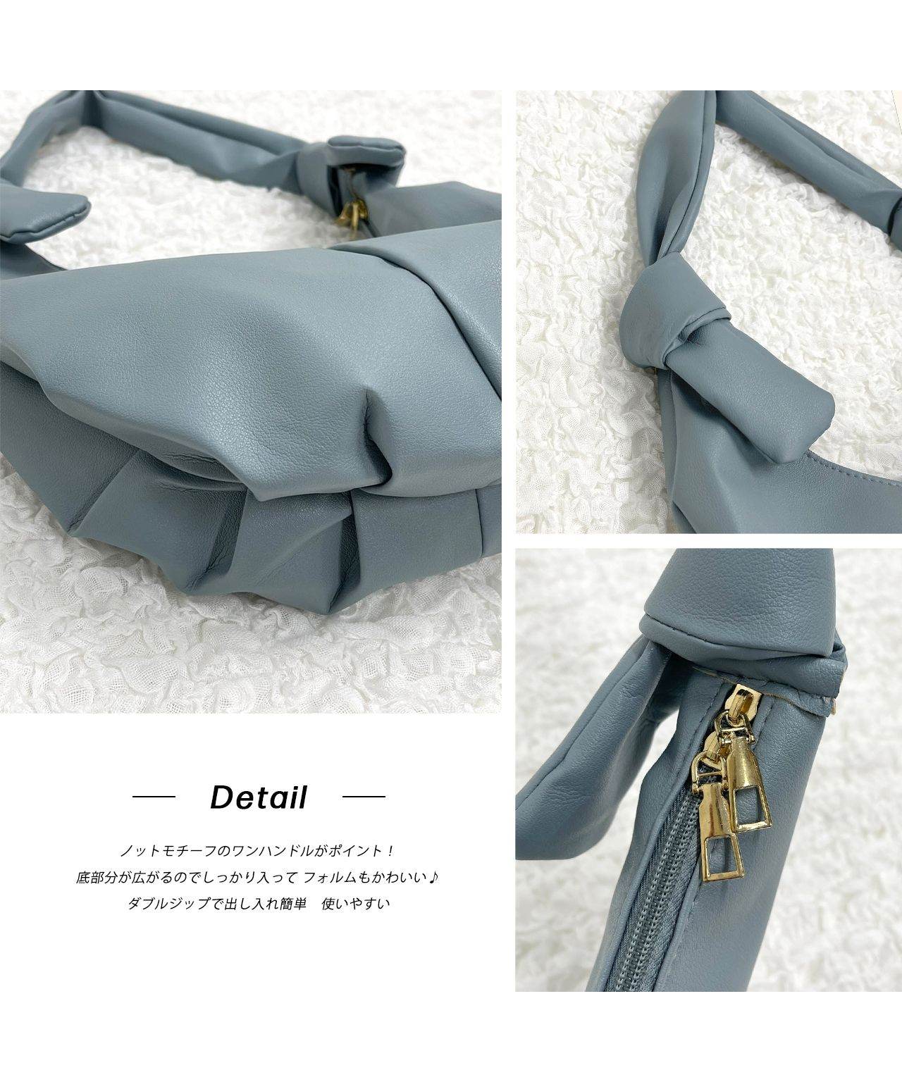 アドティエ ad thie ノットデザイン ワンハンドルショルダーバッグ