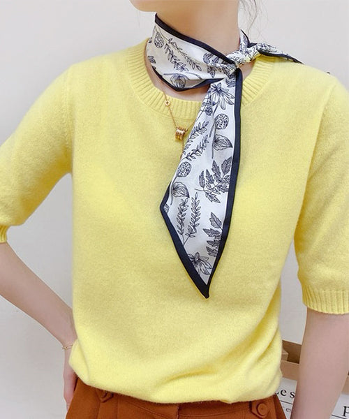 Adthie ad thie 【2024SS New Collection】 Botanical Pattern Narrow Scarf