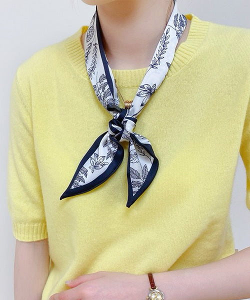 Adthie ad thie 【2024SS New Collection】 Botanical Pattern Narrow Scarf