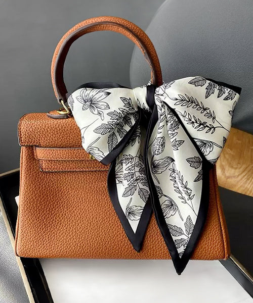 Adthie ad thie 【2024SS New Collection】 Botanical Pattern Narrow Scarf