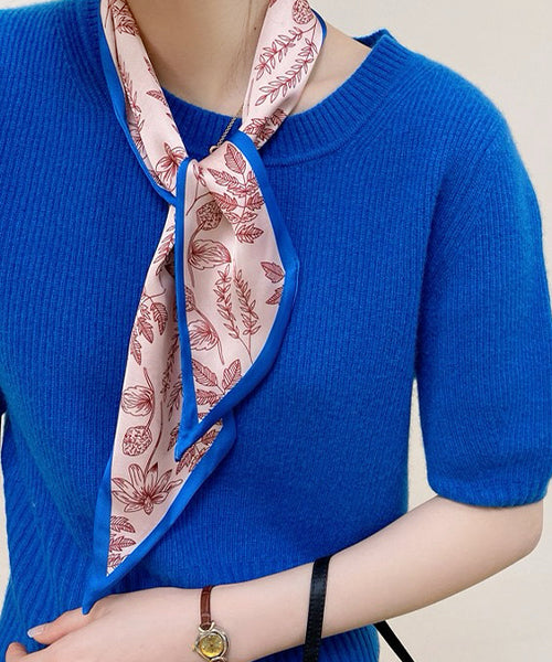 Adthie ad thie 【2024SS New Collection】 Botanical Pattern Narrow Scarf