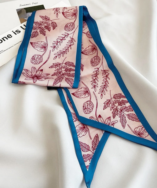 Adthie ad thie 【2024SS New Collection】 Botanical Pattern Narrow Scarf