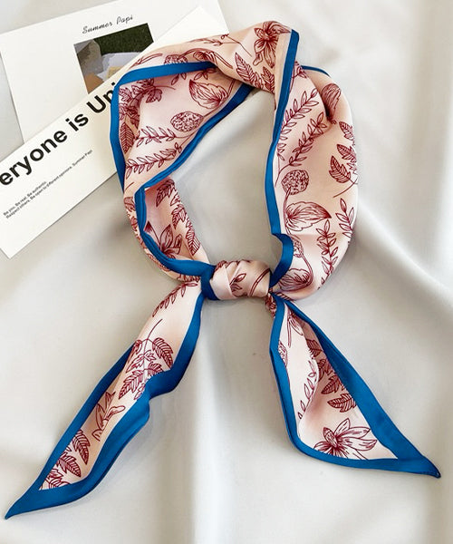 Adthie ad thie 【2024SS New Collection】 Botanical Pattern Narrow Scarf