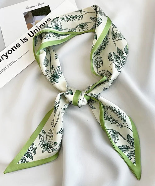 Adthie ad thie 【2024SS New Collection】 Botanical Pattern Narrow Scarf