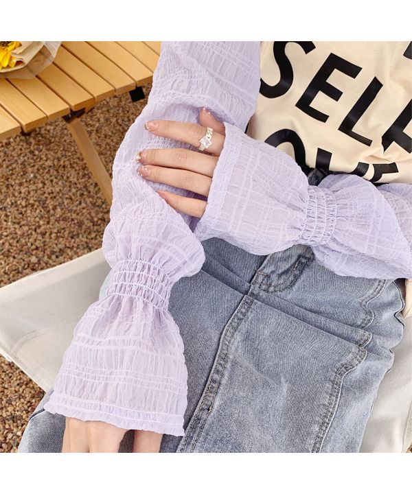 Ad Thie Sheer Check Volume Arm Cover