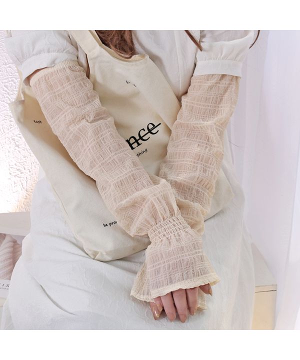 Ad Thie Sheer Check Volume Arm Cover