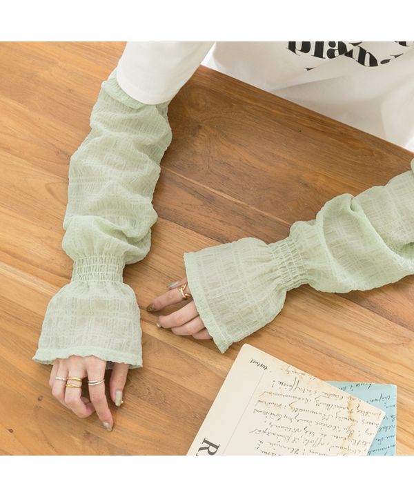 Ad Thie Sheer Check Volume Arm Cover