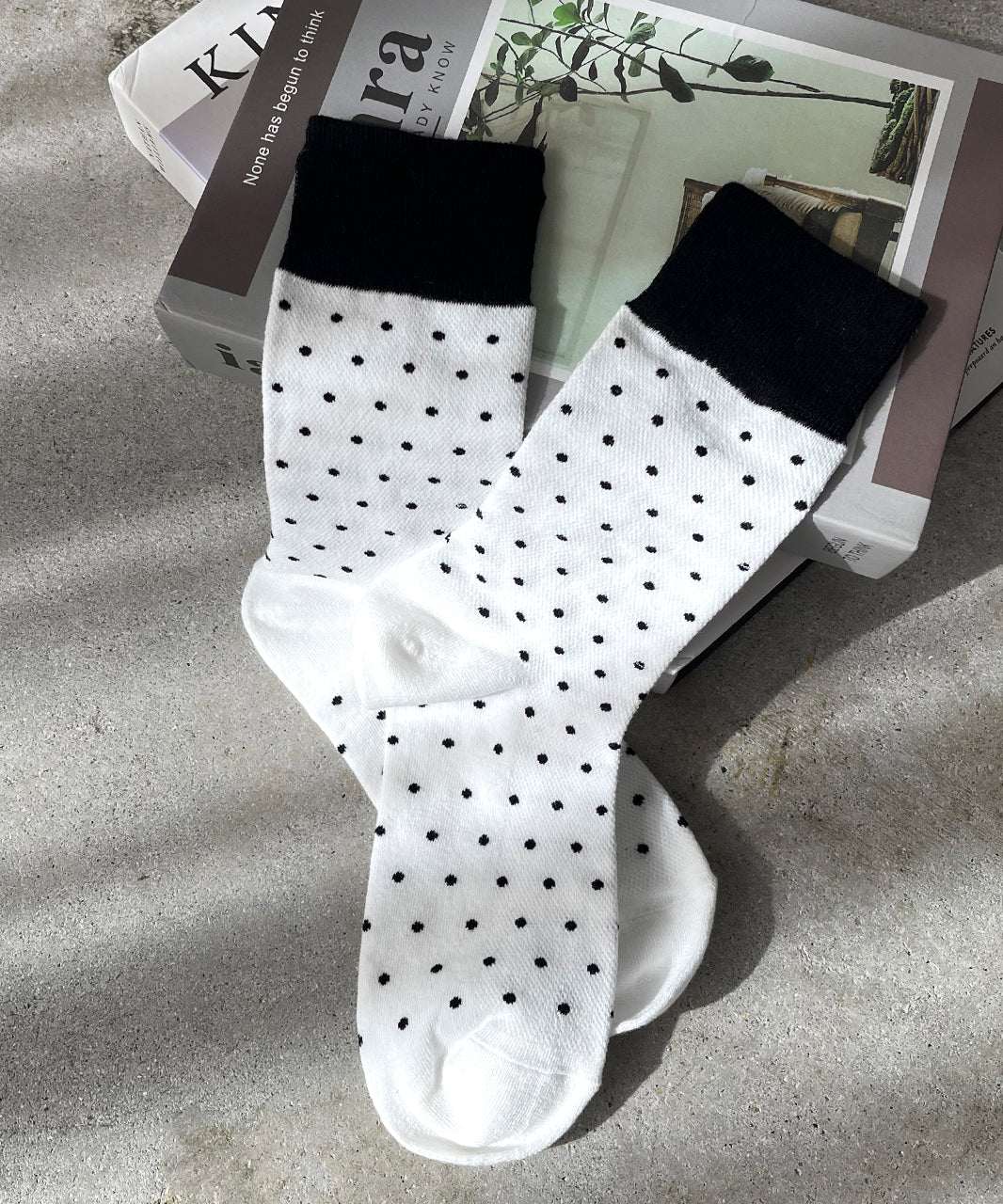 Adthie ad thie 【2024AW New Collection】 Bicolor Dot Socks
