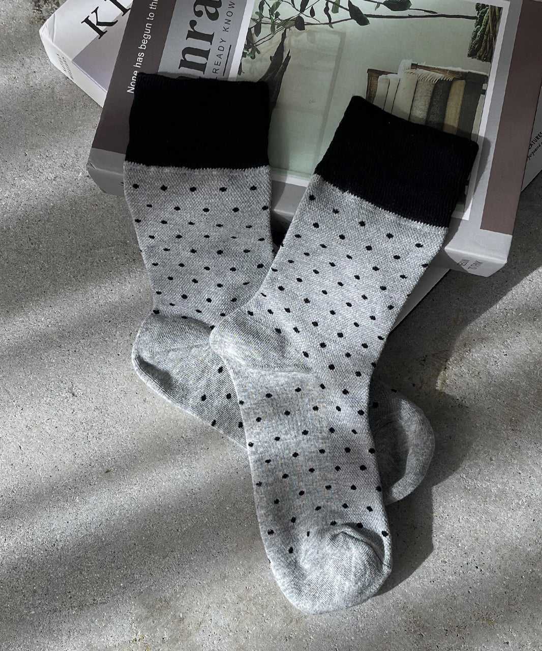 Adthie ad thie 【2024AW New Collection】 Bicolor Dot Socks