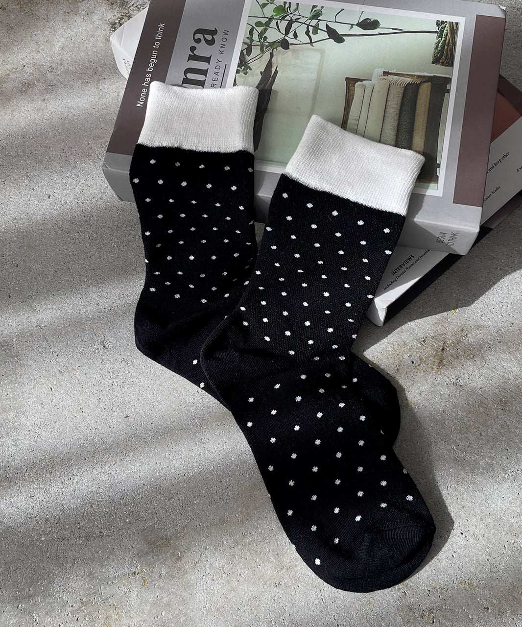 Adthie ad thie 【2024AW New Collection】 Bicolor Dot Socks