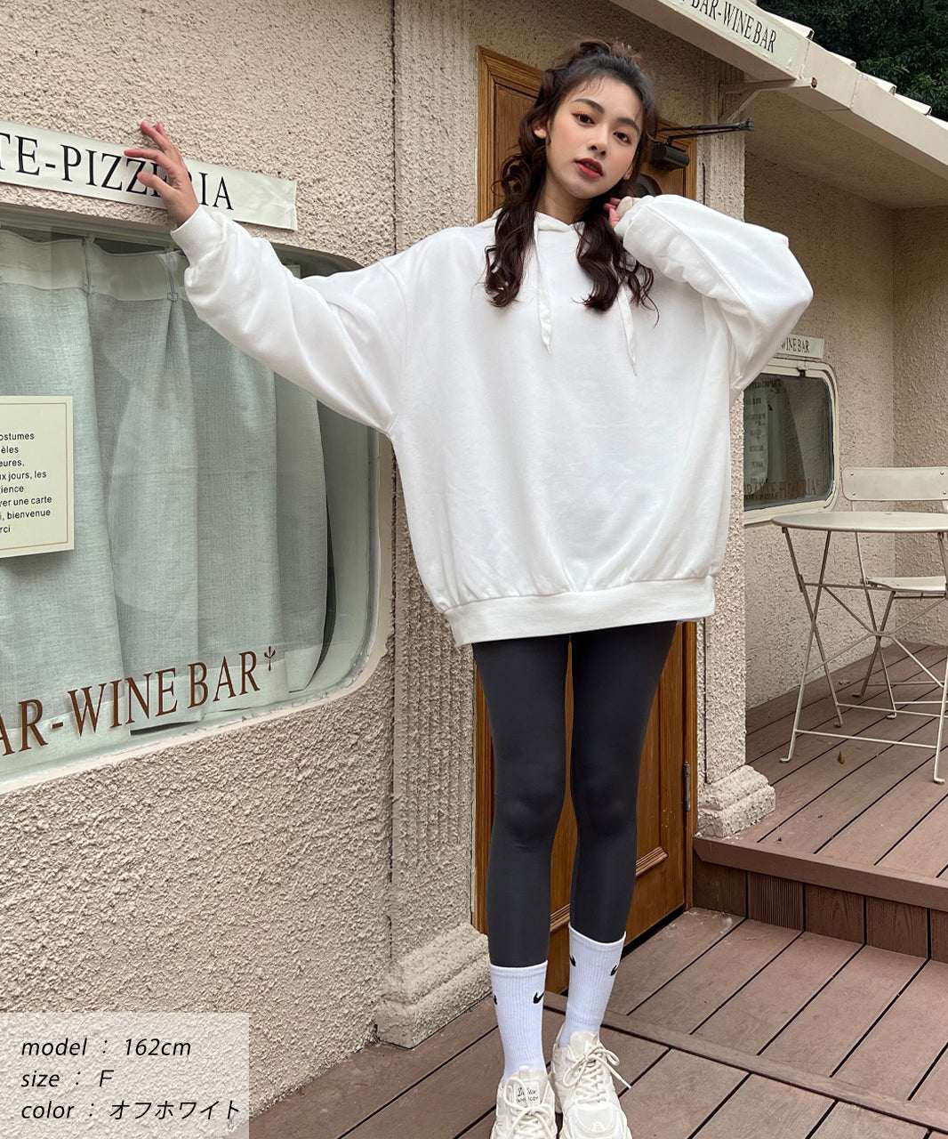 アドティエ ad thie 裏毛ビッグパーカー （くすみパープル） くすみパープル