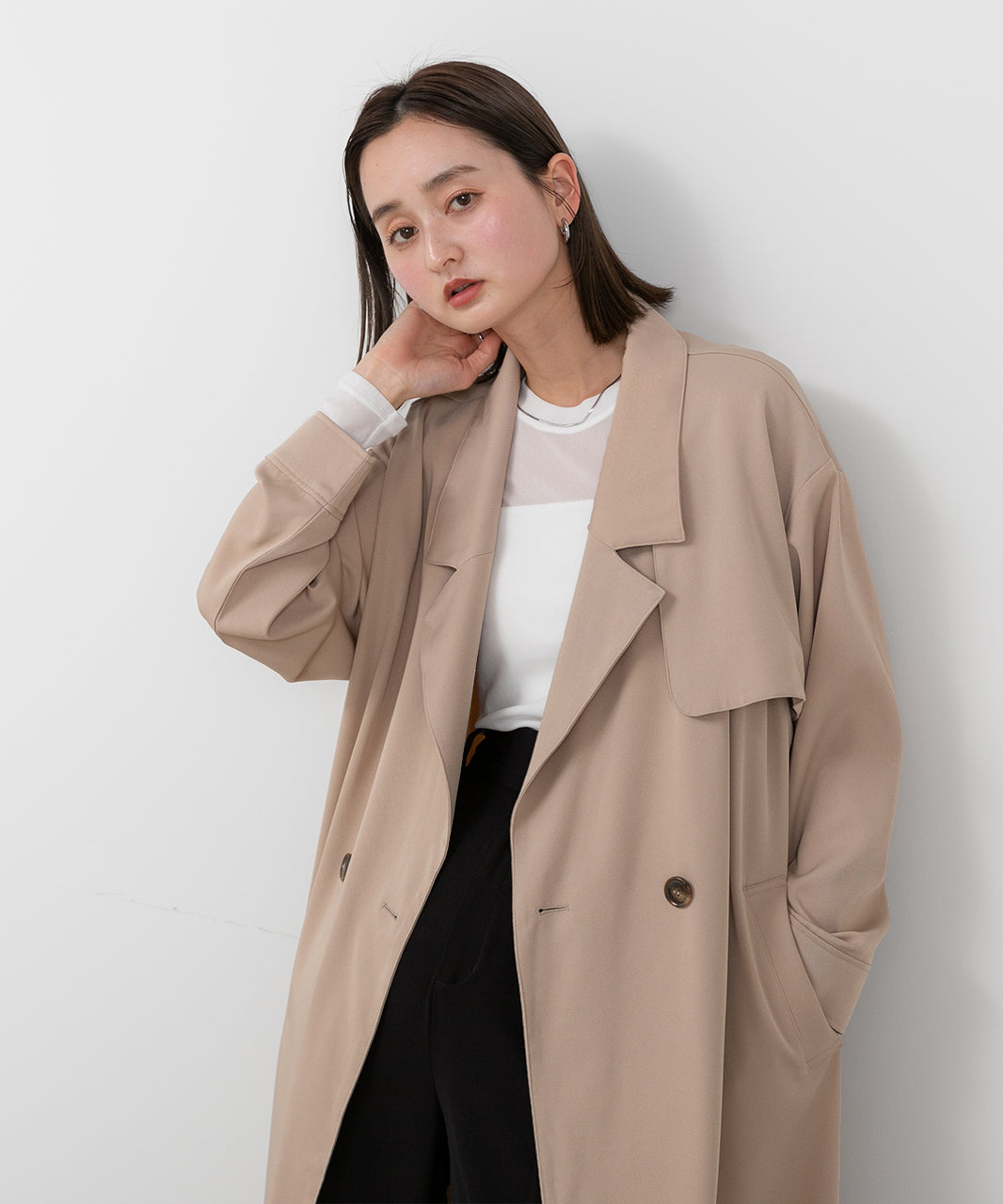 アドティエ ad thie ビッグテーラートレンチコート