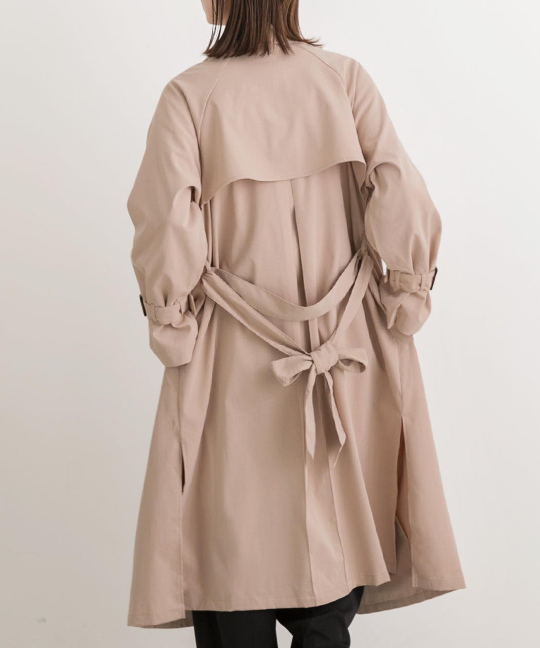 Ad Thie Candy Sleeve Sten Collar Trench Coat Autumn Clothes Autumn Winter Clothes Winter