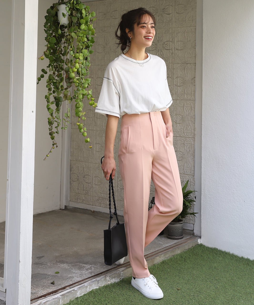 Adthie Tapered Pants Darts Center Press Color Darts Three-Dimensional Spring Clothes Spring
