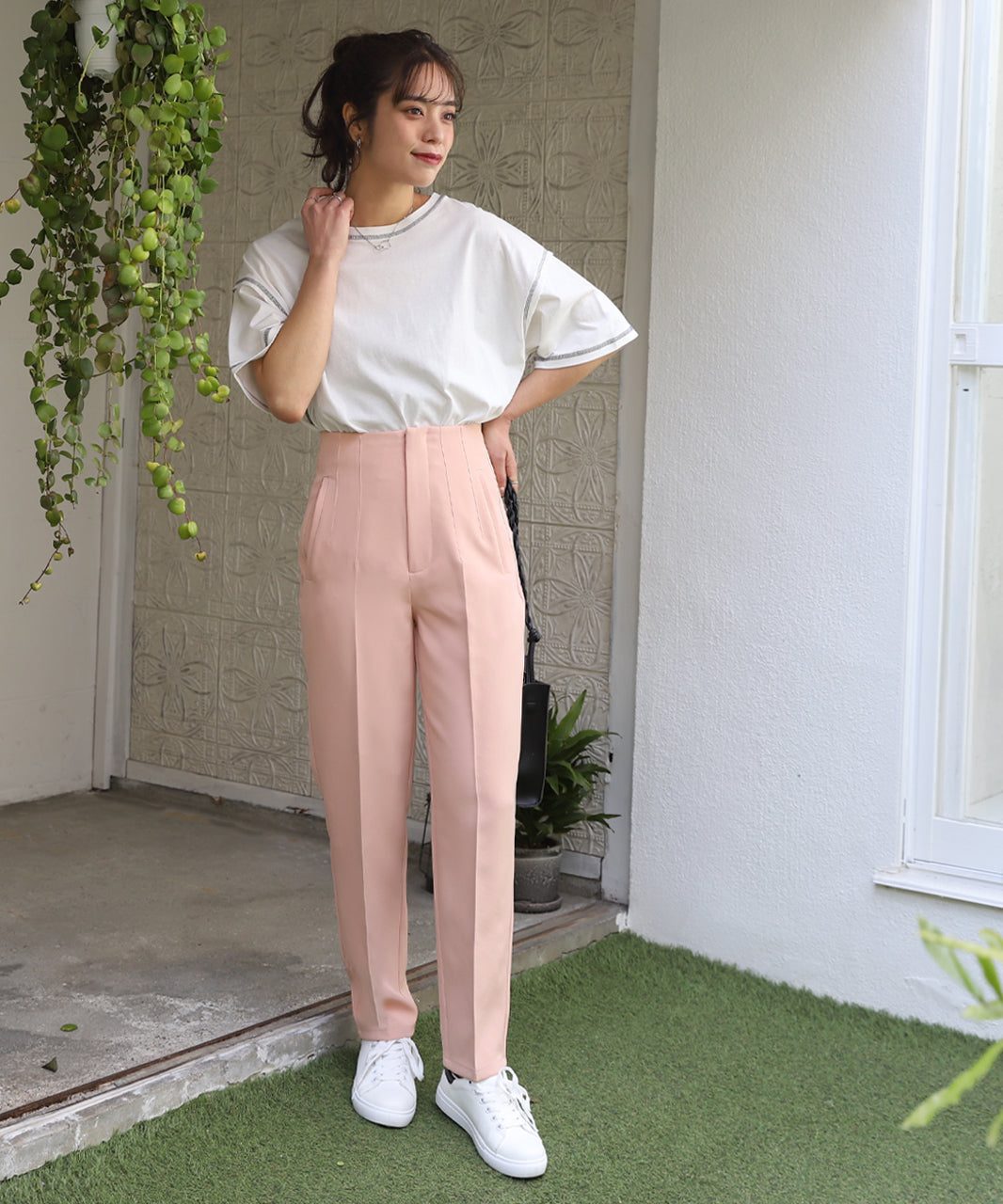 Adthie Tapered Pants Darts Center Press Color Darts Three-Dimensional Spring Clothes Spring
