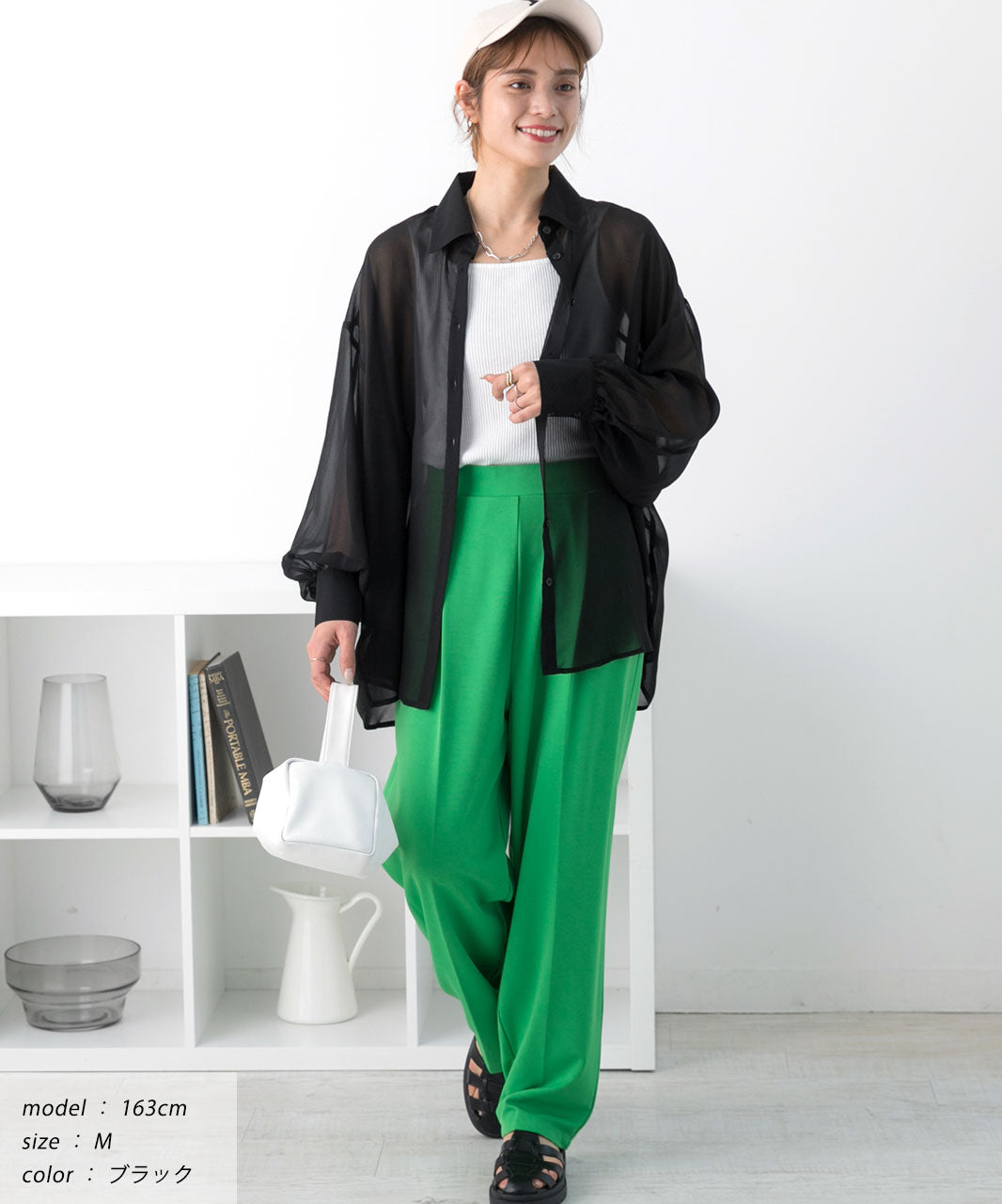 Ad Thie Big Silhouette Color Sheer Shirt